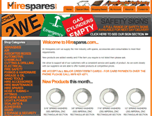 Tablet Screenshot of hirespares.com